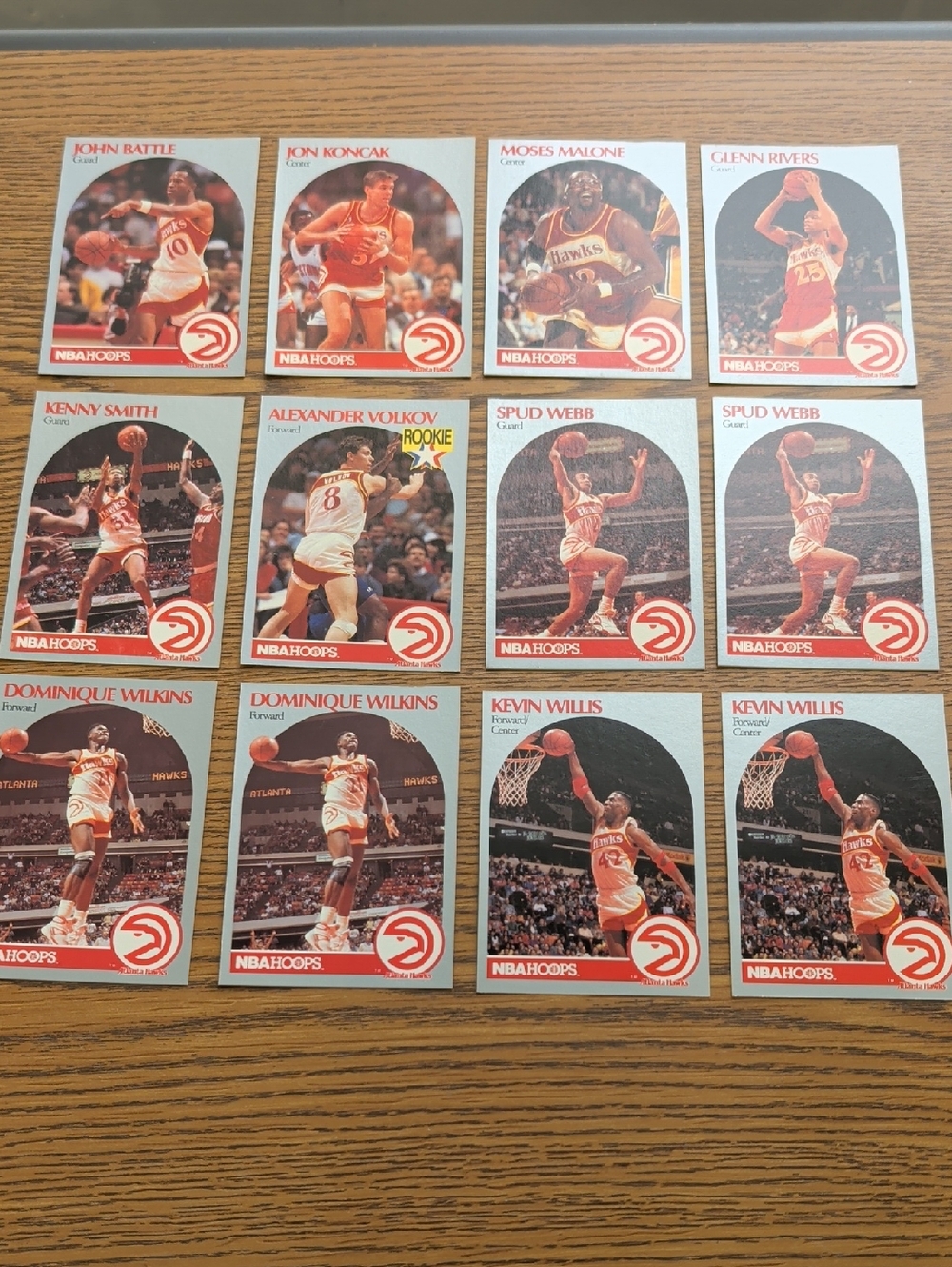 Atlanta Hawks Trading Cards - Silver & Red